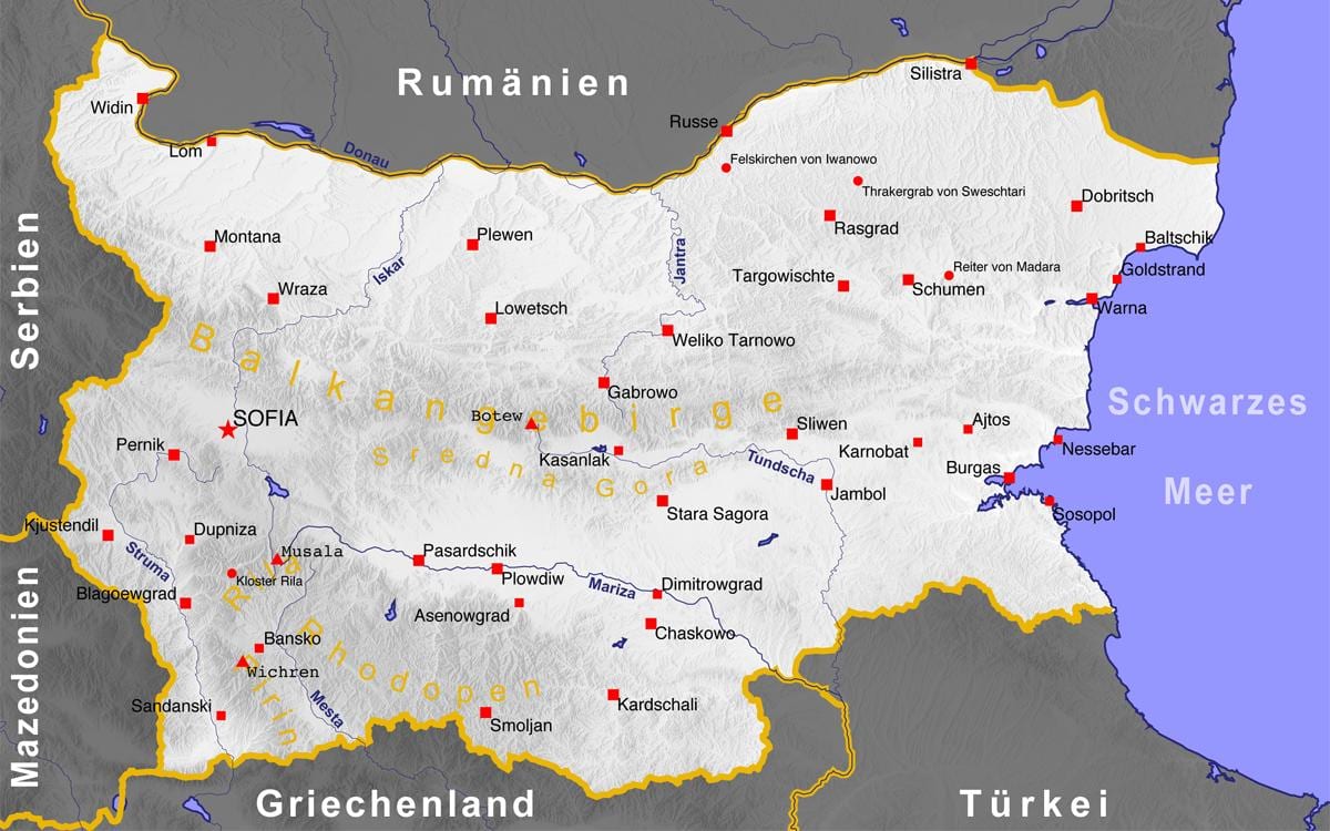 ramani ya bulgariska bahari