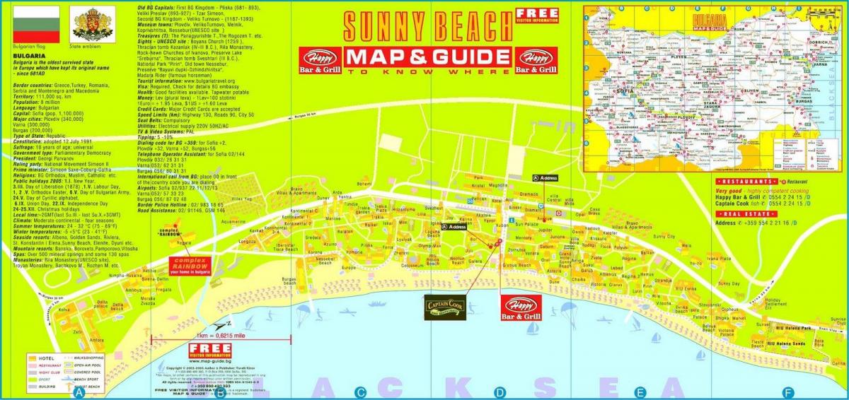 utalii ramani ya beach sunny Bulgaria