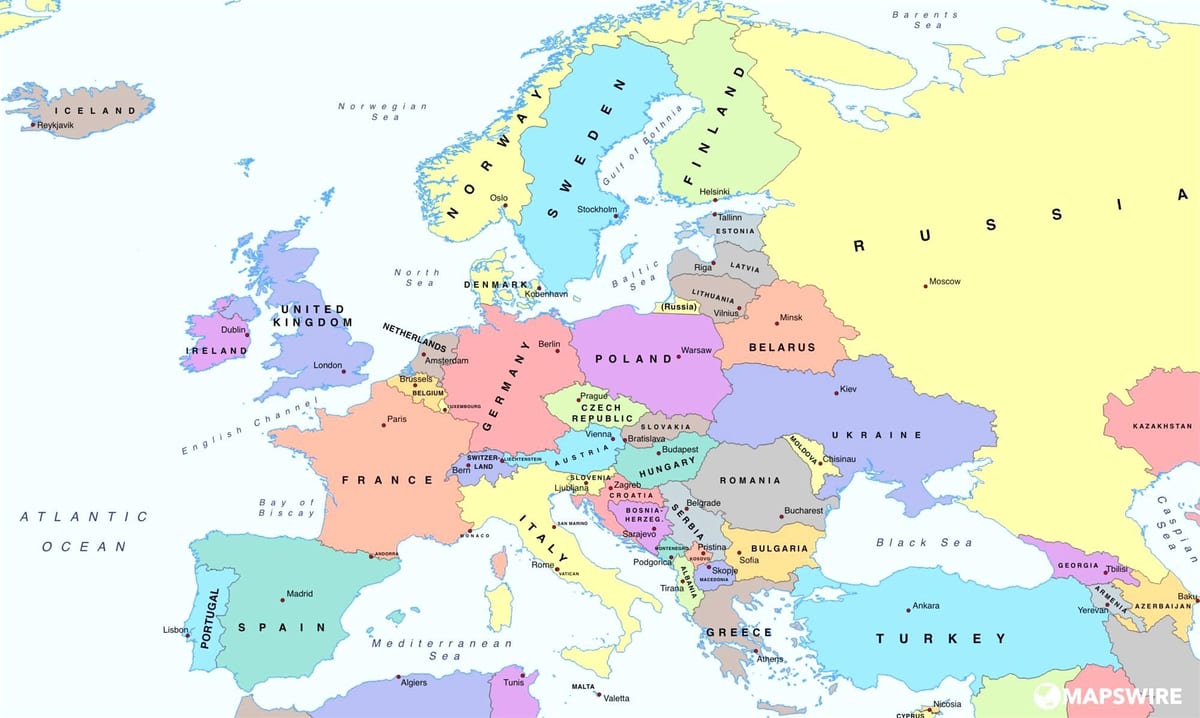 ramani ya ulaya kuonyesha Bulgaria