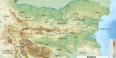 Ramani ya Bulgaria jiografia