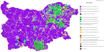 Ramani ya Bulgaria kikabila