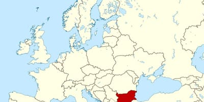 Dunia ramani kuonyesha Bulgaria