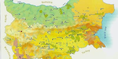 Ramani ya Bulgaria hali ya hewa