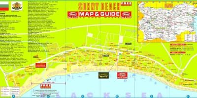 Utalii ramani ya beach sunny Bulgaria