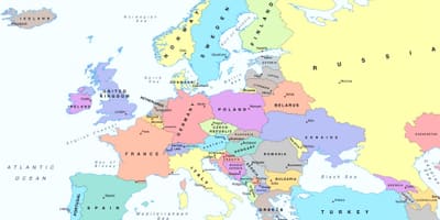 Ramani ya ulaya kuonyesha Bulgaria
