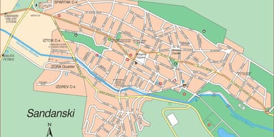 Ramani ya sandanski Bulgaria